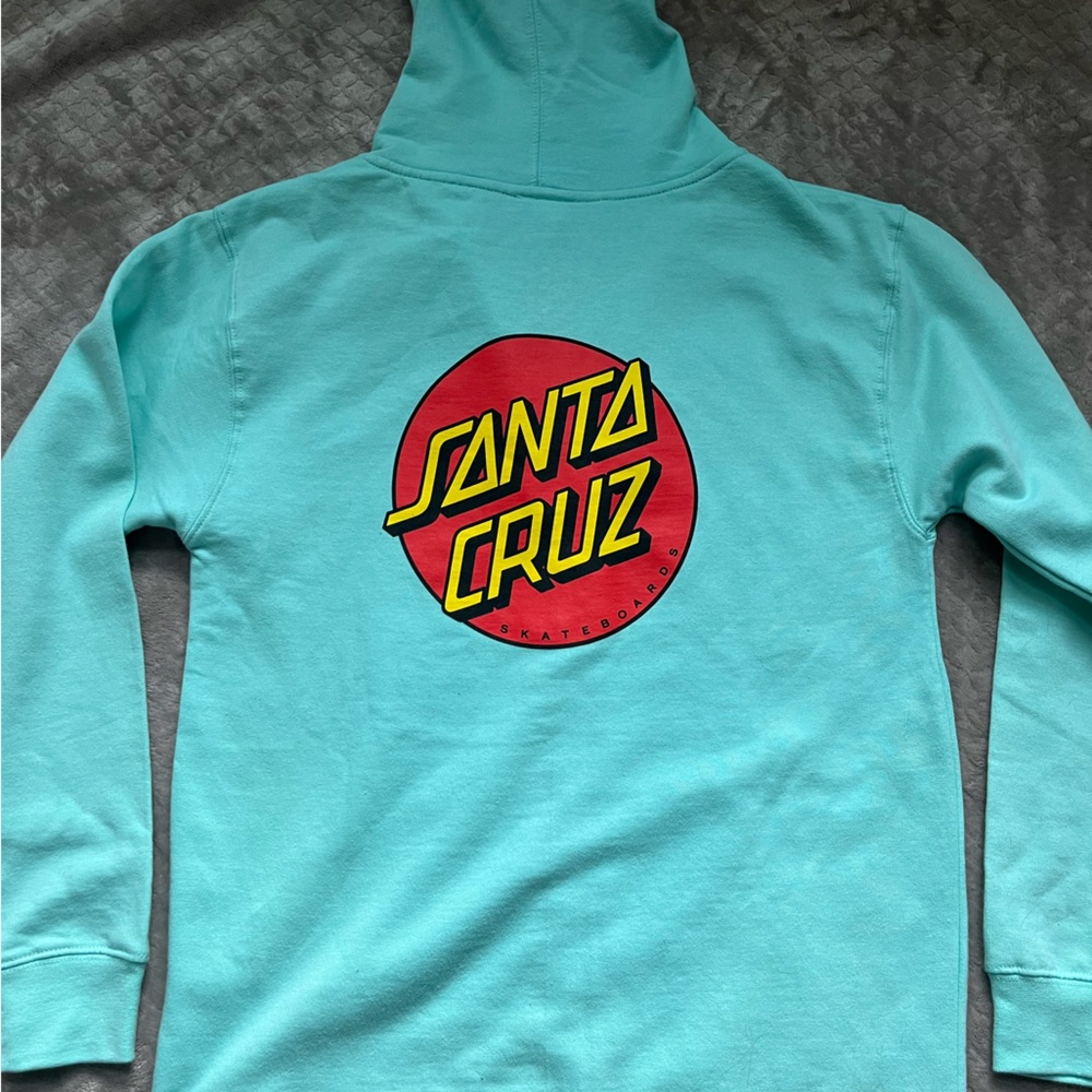 Santa Cruz hoodie full zip, never worn! NWOT